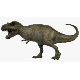 T-Rex Green Rigged 3D model